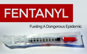 A close up of an empty thermometer with the words fentanyl on it