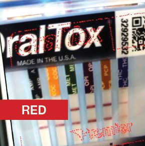 A red box with some different colored labels
