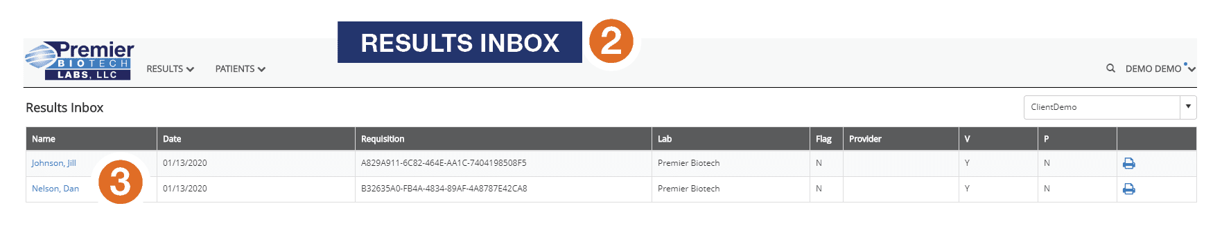 A table with two different types of lab equipment.