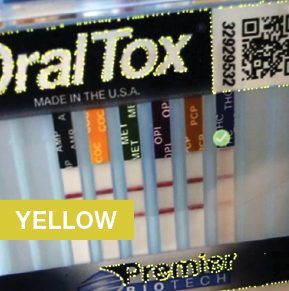 A box of oral tox yellow